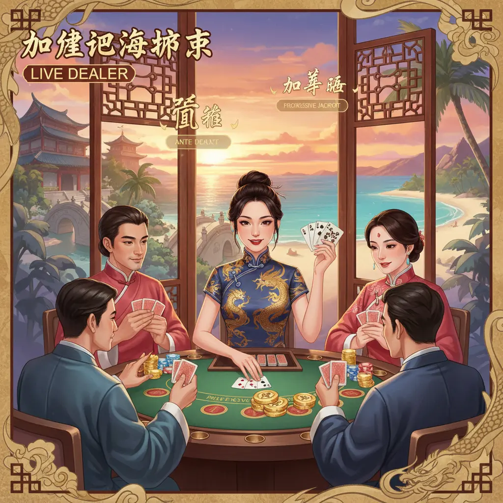 Live dealer poker variations - Caribbean