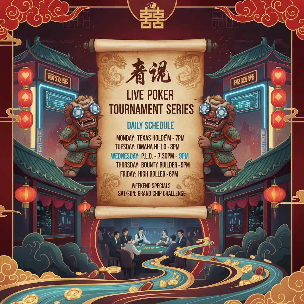 Live casino tournaments schedule - Poker